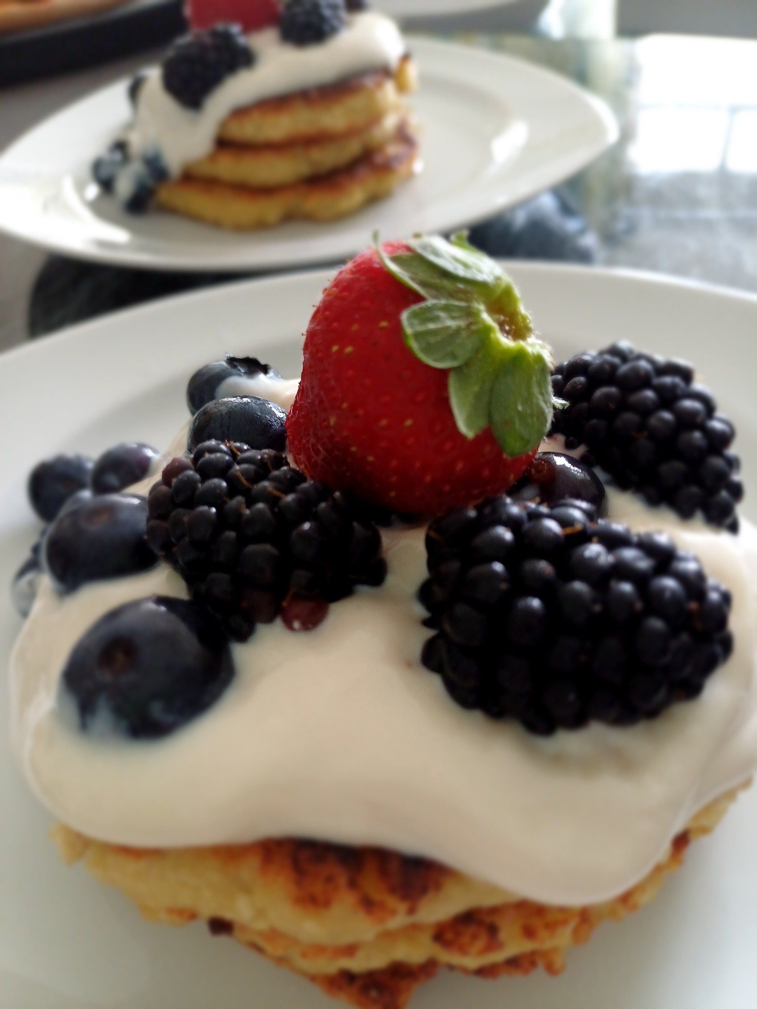 Protein Pancakes aus Banane und Tofu